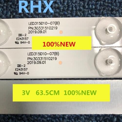 12Pieces/lot FOR Haier LE32B310G LCD TV backlight bar LED315D10-07(B) 30331510219 3V 63.5CM 100%NEW