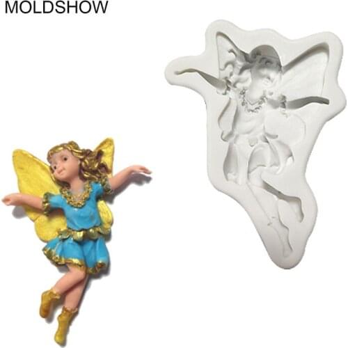 3D Angel Baby Mould,European Angel Embossed, Soft Pottery, Fondant Chocolate Baking Topper Cake Decorating Tools Silicone Mold