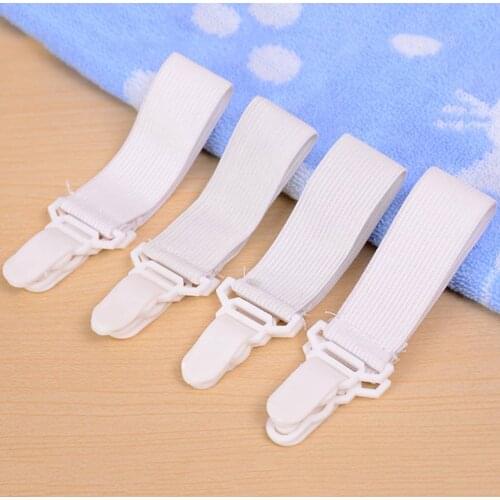 8PCS/Set Elastic Bed Sheet Mattress Cover Blankets Grippers Clip Holder Fasteners Kit Home Textiles Accessories