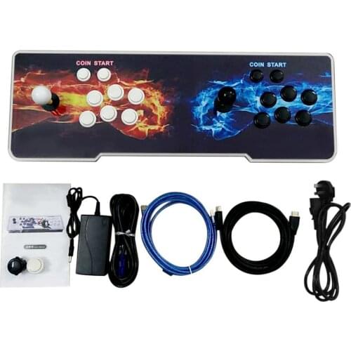 875 Classic Games Double Fists Pattern Home Multiplayer Arcade Game Console Controller Kit Set Double Joystick Console