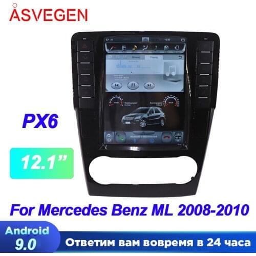 Android 9.0 Tesla Car Multimedia Player GPS For Mercedes Benz ML W164 W300 ML350 ML450 ML500 GL X164 G320 GL350 GL450 GL500