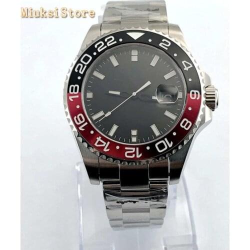 Bliger 43mm Black Dial Sapphire glass Ceramic bezel date window automatic mechanical mens luxury wristwatches 2775