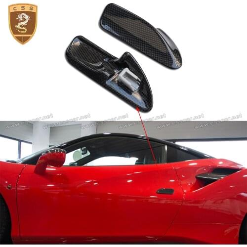 Cheapest price Dry Carbon Fiber Auto Door Handle Cover For Ferrari 488 GTB Spider