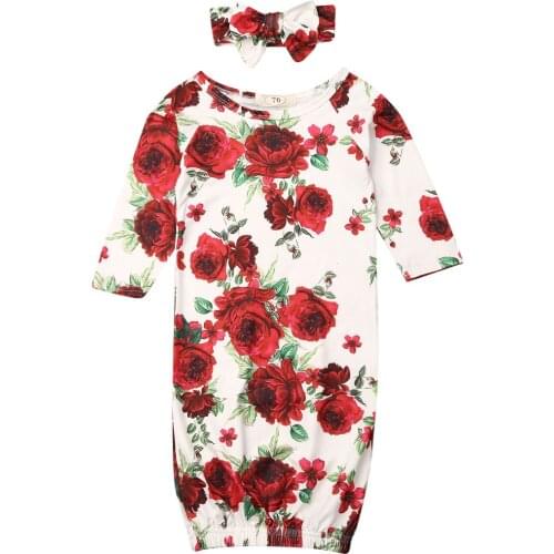 Citgeett Infant Baby Sleeping Bag Newborn Blanket Swaddle Wrap Gown Floral Outfits 0-9M