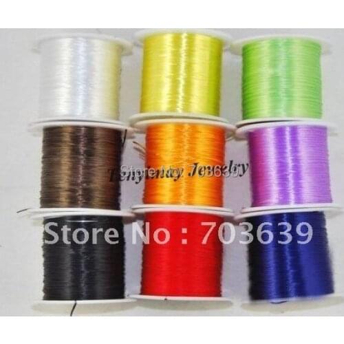 DIY stretch cords free shipping, 0.5mm elastic cords fit jewelry DIY, stretchy jewelry threads, jewelry wires, fishing threads