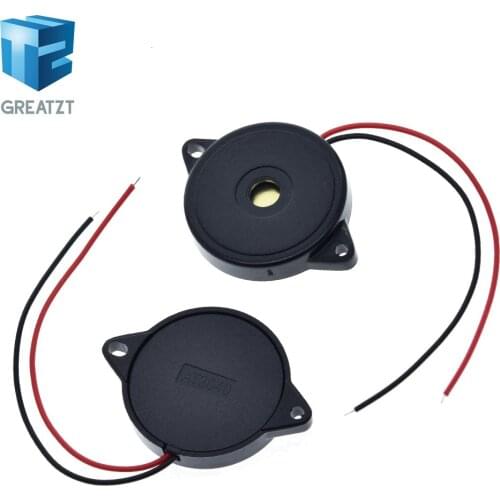 GREATZT 30X5.5MM Enclosed Piezo Passive Buzzer Element W/Wires AT3040