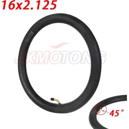 Cycle Inner Tube size 16x2.125 with a Bent Angle Valve Stem