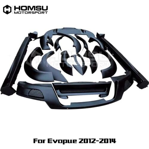 Hm style kit Fit Body Kit for lan-d ro-ver for ran-ge rover Evo-que 2012-2014 Front bumper rear diffuser rear bumper side skirt