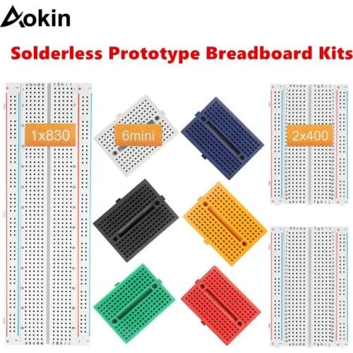 Solderless Prototype Breadboard 830/400/170 tie point Breadboard Mini Modular breadboard Kit for Arduino DIY Kit