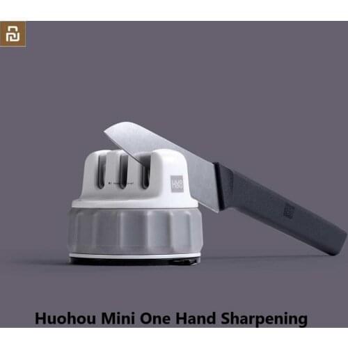 New Huohou Mini One Hand Sharpening Knife Sharpener Super Suction