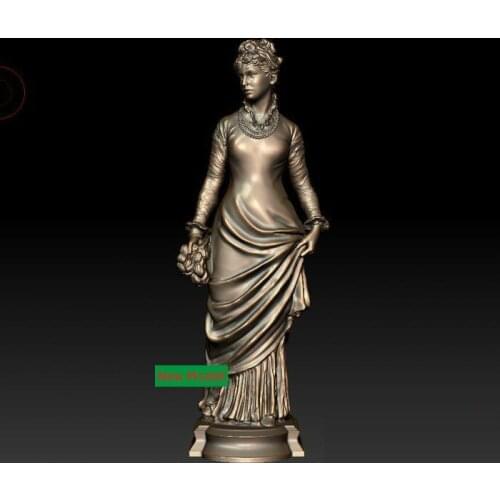 3D model for cnc 3D CNC machine in STL file format Paris women