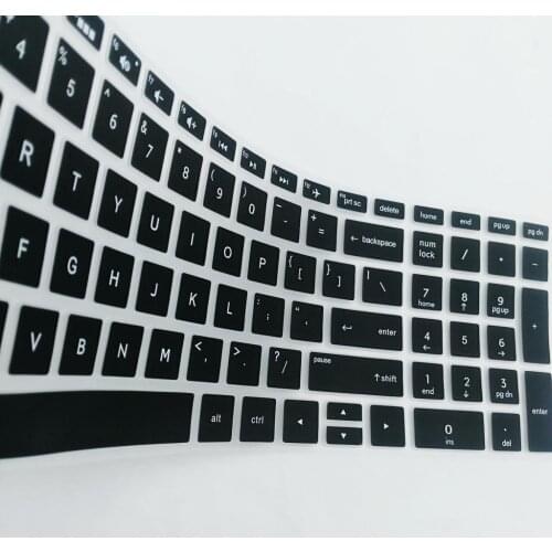 2 Piece Laptop Soft Silicone Keyboard Skin Cover for 15.6 Inch BF