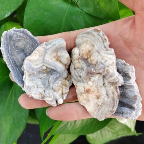 Natural Unique Sparkling Aura Sun Agate Crystal Cluster Raw Galaxy Druse Slice Amazing Free Form Titanium Chalcedony Druzy Slab