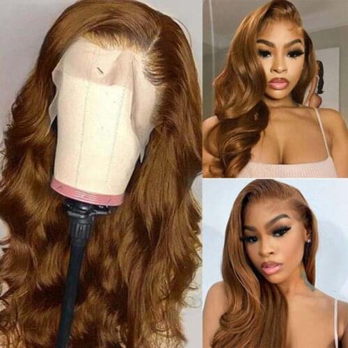 Blonde Highlight Lace Front Human Hair Wigs Body Wave Transparent Lace Front Wigs Peruvian Ginger Orange Part Lace Wigs Remy 180