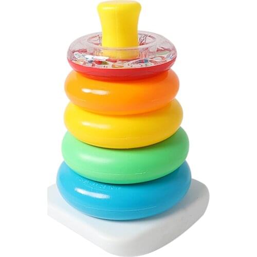 Educational Toy for Baby Colorful Stacker for Hand-eye Coordination Exercises Early Development Toys