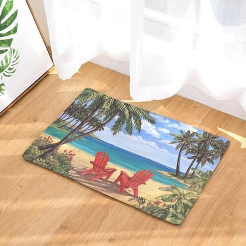 Seaview Floor Mats Living Rooms Anti-slip Carpet for Bedroom Kitchen Bathroom Rug Welcome Mats for Front Door