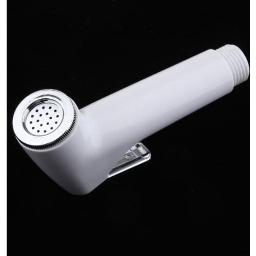 White Bathroom Bidet Sprayer Head Only, Brass Polished, Diaper Sprayer