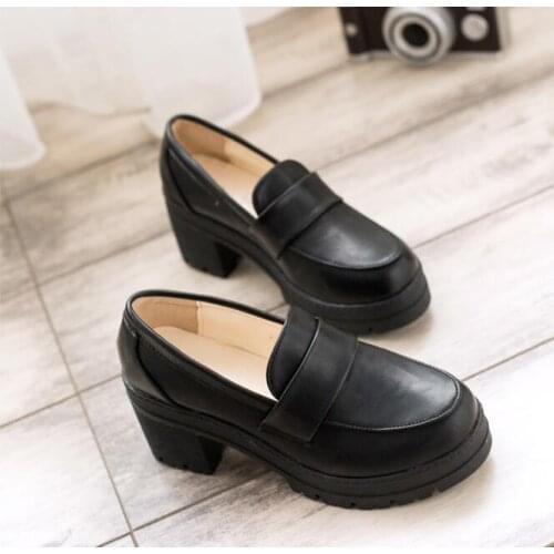 School Uniform Shoes Uwabaki JK Shoes Women Girls School Lolita Shoes Black Red Cosplay Shoes for Adult Girls