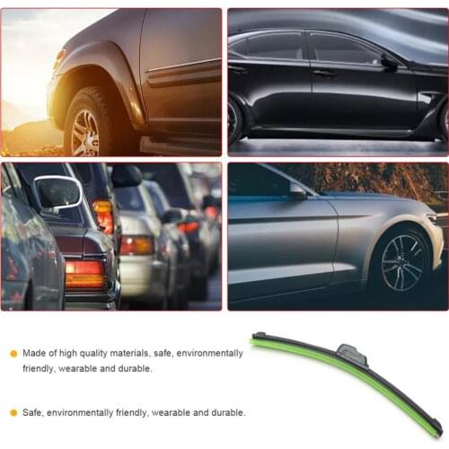 Universal U-type Soft Frameless Bracketless Rubber Car Windshield Wiper Blade 14'' 16'' 18