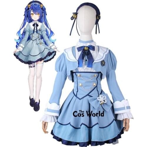 YouTuber VTuber Hololive Amamiya Kokoro Dress Uniform Outfits Cosplay Costumes