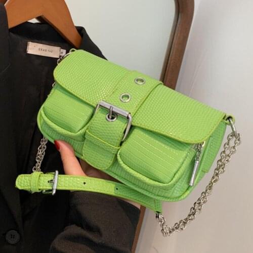 Lizard pattern Square Underarm bag 2021 New High-quality PU Leather Womens Designer Handbag Luxury brand Shoulder Messenger Bag