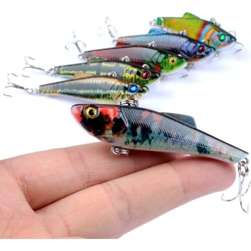 1PCS Fishing Lure Floating Minnow Wobbler Professional Baits 7cm 6.6g Crankbait Pike Treble Hooks Tackle