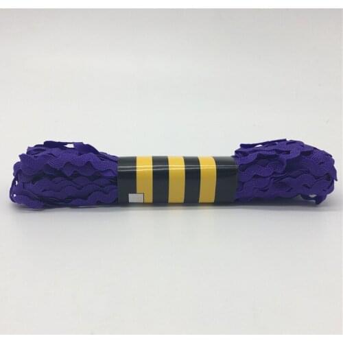 15yards 6mm Deep purple Polyester Ribbon Zig Zag Ribbons DIY Handmade Material For Wedding Party Christmas Decoration