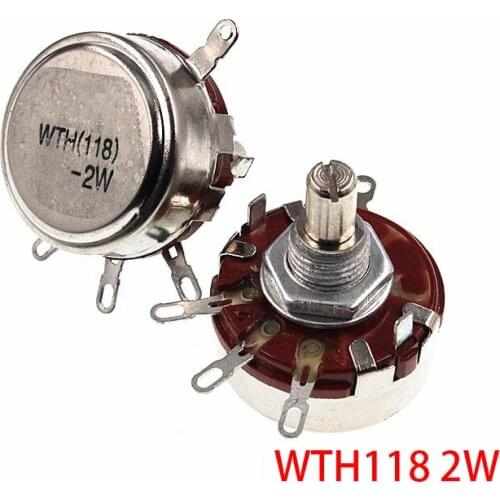 2PCS WTH118 10K 2W 1A Potentiometer New Authentic Variable Resistor VR Resistance 10K Ohm