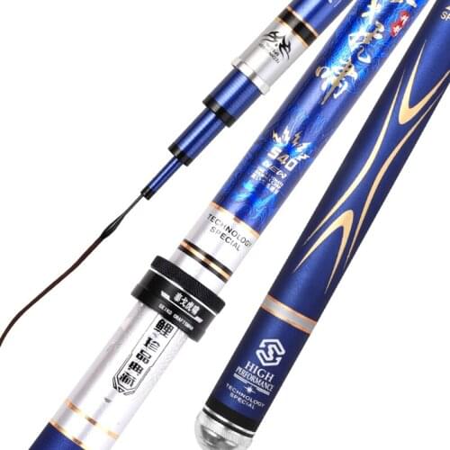 3.6m, 3.9m, 4.5m, 5.4m, 5.7m, 6.3m, 7.2m super hard and super fine black pit fishing rod