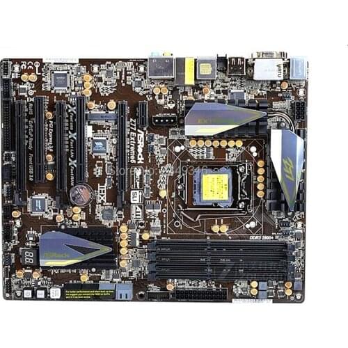 For ASRock Z77 Extreme6 Desktop Board Z77 Motherboard Slot LGA1155 DDR3 SATA3 USB3.0 Support I7 3770K