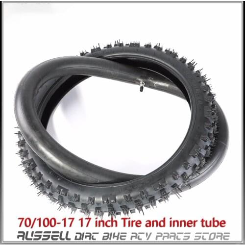 Inch Tyre Tire and Inner tube70/100-17For 50 70 110 125cc 140cc Dirt Pit Bike ATV Quad Bike Buggy Gokart 4pcs