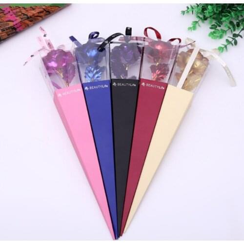 Imitation Gold Foil Plated Rose Wedding Decoration Golden Rose Gold Dipped Artificial Flower