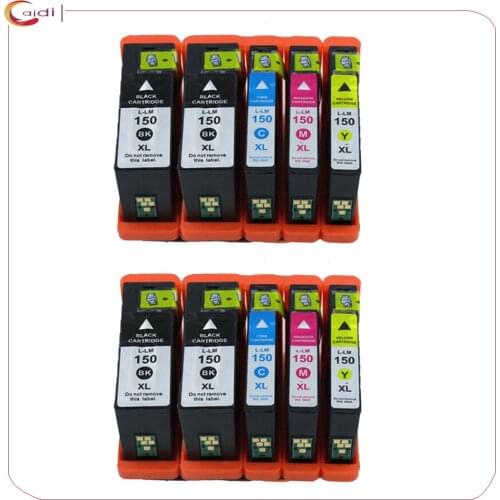 Compatible Lexmark 150XL for Lexmark Pro715, Pro915, S315, S415 & S515 Printers ink cartridge 10pack (4BK,2C,2M,2Y )