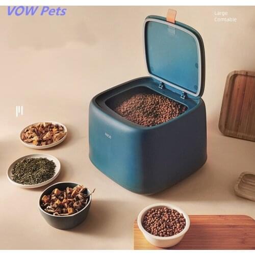VOW Pets Dog Cat Food Storage Container Dry Food Dispenser Puppy Dog Feeder Portable Food Container Feeder Pet Supplies New