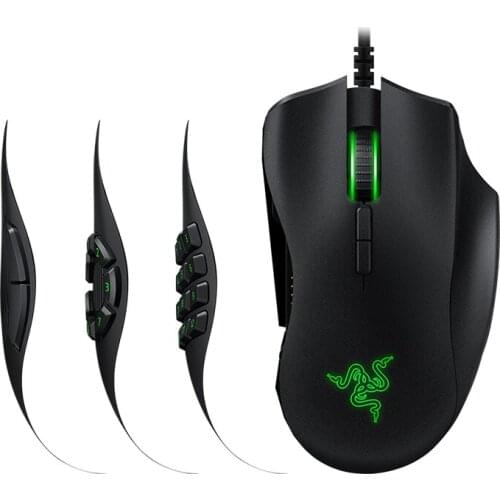 Razer Naga Trinity Multi-color Wired MMO Gaming Mouse