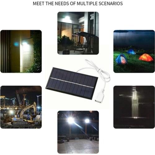 1W 6V USB Mini Solar Panel Outdoor Portable DIY Solar Light LED Chaging For Mobile Board Phone Charger Bank Power Fast Boar W7O7