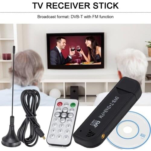 Digital TV Stick Dongle DVB-T DAB FM Antenna Receiver Mini USB2.0 Wireless Radio for Household TV Easy Enjoying Ornament
