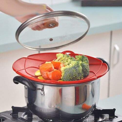 Spill Stopper Cover For Pot Pan Kitchen Accessories Cooking Tools Cookware Home Kitchen Accessories Gadgets