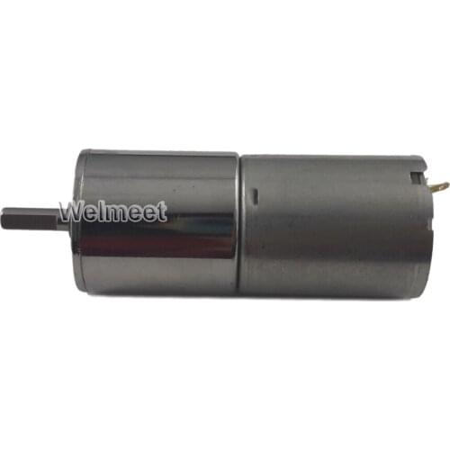 DC12V 24V 5rpm-500rpm 2.5W 25GA-370 Speed Reduction Gear Motor with Metal Gearbox
