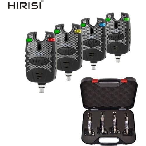 Hirisi 4pcs Carp Fishing Bite Alarms with Fishing Bite Indicators Swinger Carp Fishing Accessories