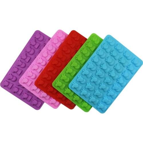 Currently Available Wholesale 32 Even Piggy Silicone Cake Mold Chocolate Ice Grid Mold