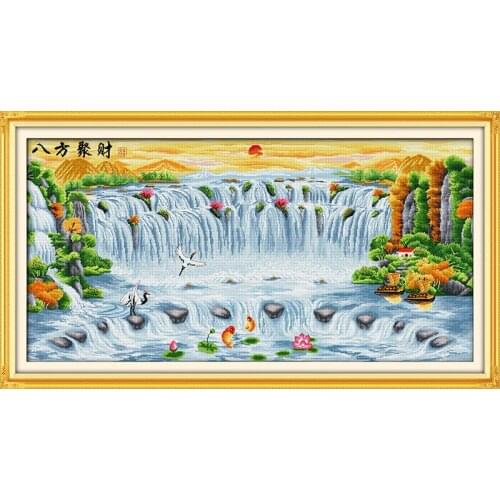 Treasures fill the home from all directions cross stitch kit 14ct 11ct count print stitching embroidery DIY handmade needlework