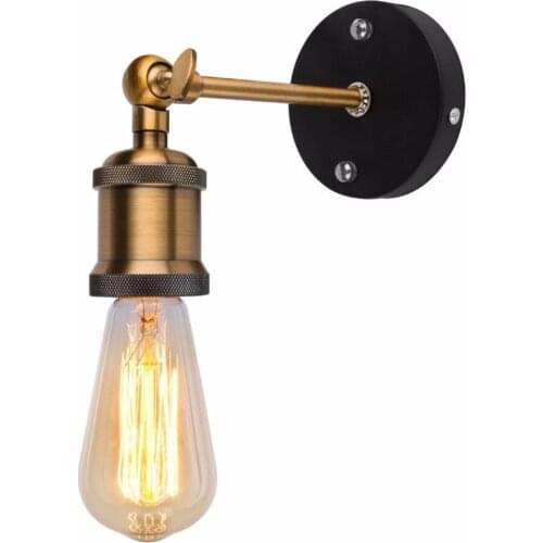 DONWEI Village Retro Industrial Style E27 Iron Wall Lamp Indoor Decor Wall Lights for Loft Bar Restaurant Corridor Bedroom