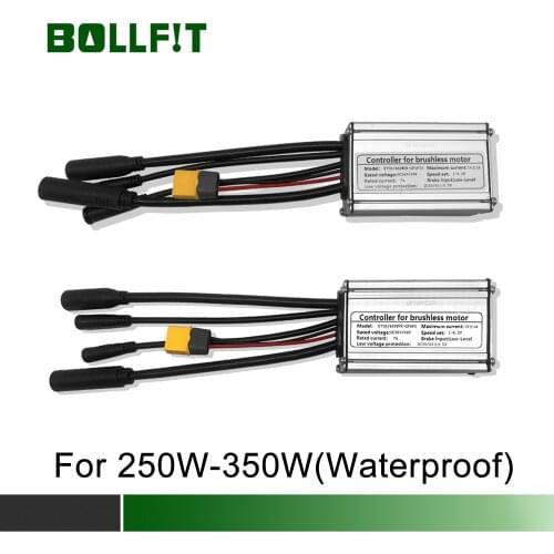 BOLLFIT 36/48V 14A 6 Mosfets Water Proof Plug KT Controller 250W/350W Motor Electric Bicycle Accessories Light