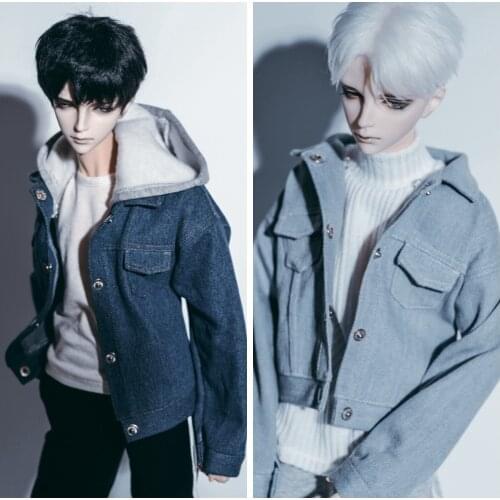 [wamami] Hooded Jeans Denim Jacket Coat 1/3 1/4 SD17 Male BJD Dolls Dollfie Outfits