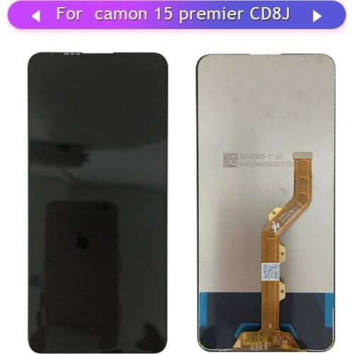 For Tecno Camon 15 Camon15 Premier CD8J CD8 LCD Display With Touch Screen Assembly Glass Panel Digitizer Replacement