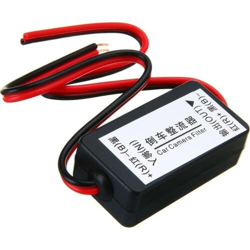 1pcs 12V DC Power Relay Capacitor Filter Connector Rectifier for Car Rear View Backup Camera Car Styling Accessories