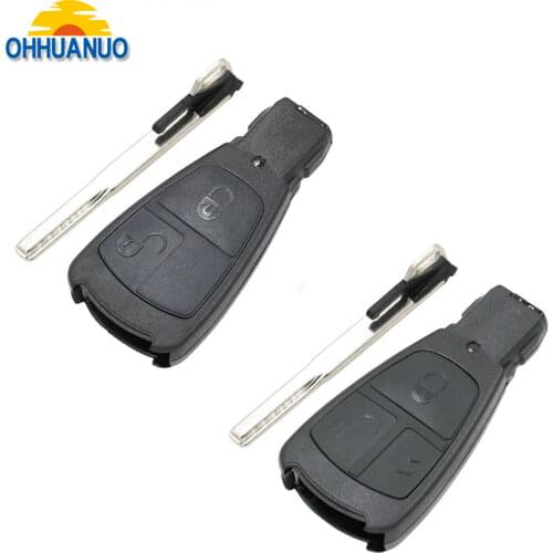 2/3 Button Smart Remote Key Shell For Mercedes S Class With Uncut Insert Key