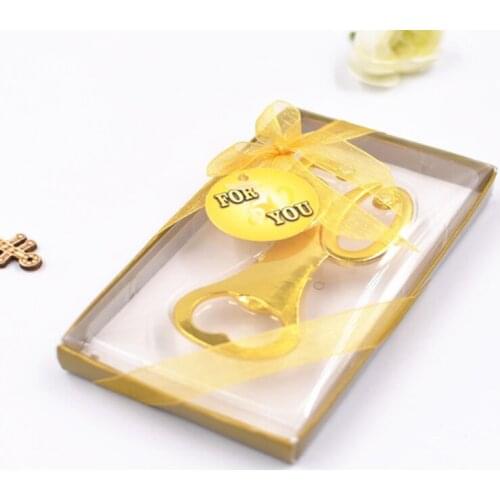 200piece/lot Golden Wedding Souvenirs Digital 50 Bottle Opener 50th Birthday Anniversary Gift For Guest