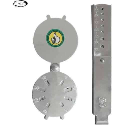 6pcs Round Gemstone Jewelry Diamond Caliper Tool For Measuring Circle/Ellipse/Rectangular Size